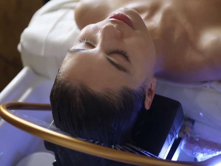 Luxury head spa treatment with scalp massage and hair therapy at Cloud Twelve in Notting Hill London